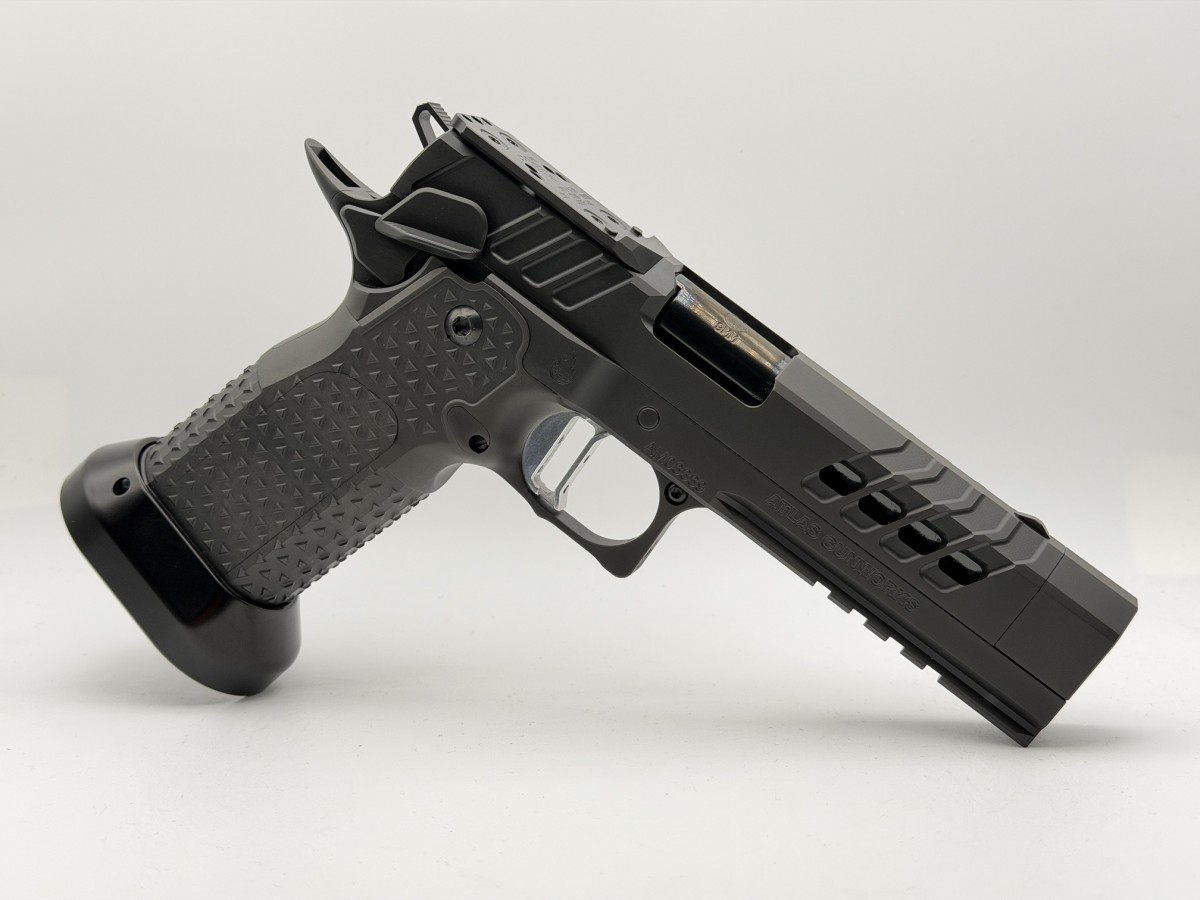 SP Firearms Atlas Gunworks Artemis RDS v3 Pistol 4.6 BARREL, Silver Medium Sub 2LB Trigger, Shielded Ambi