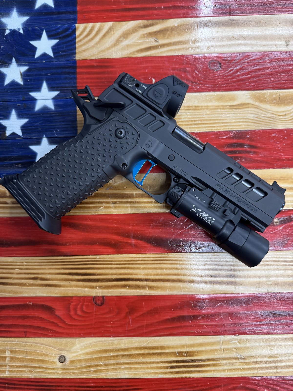 ATLAS Athena, Semi-Automatic Handgun, 4.6" Barrel, Black, OEM Bag, No lock, No mags