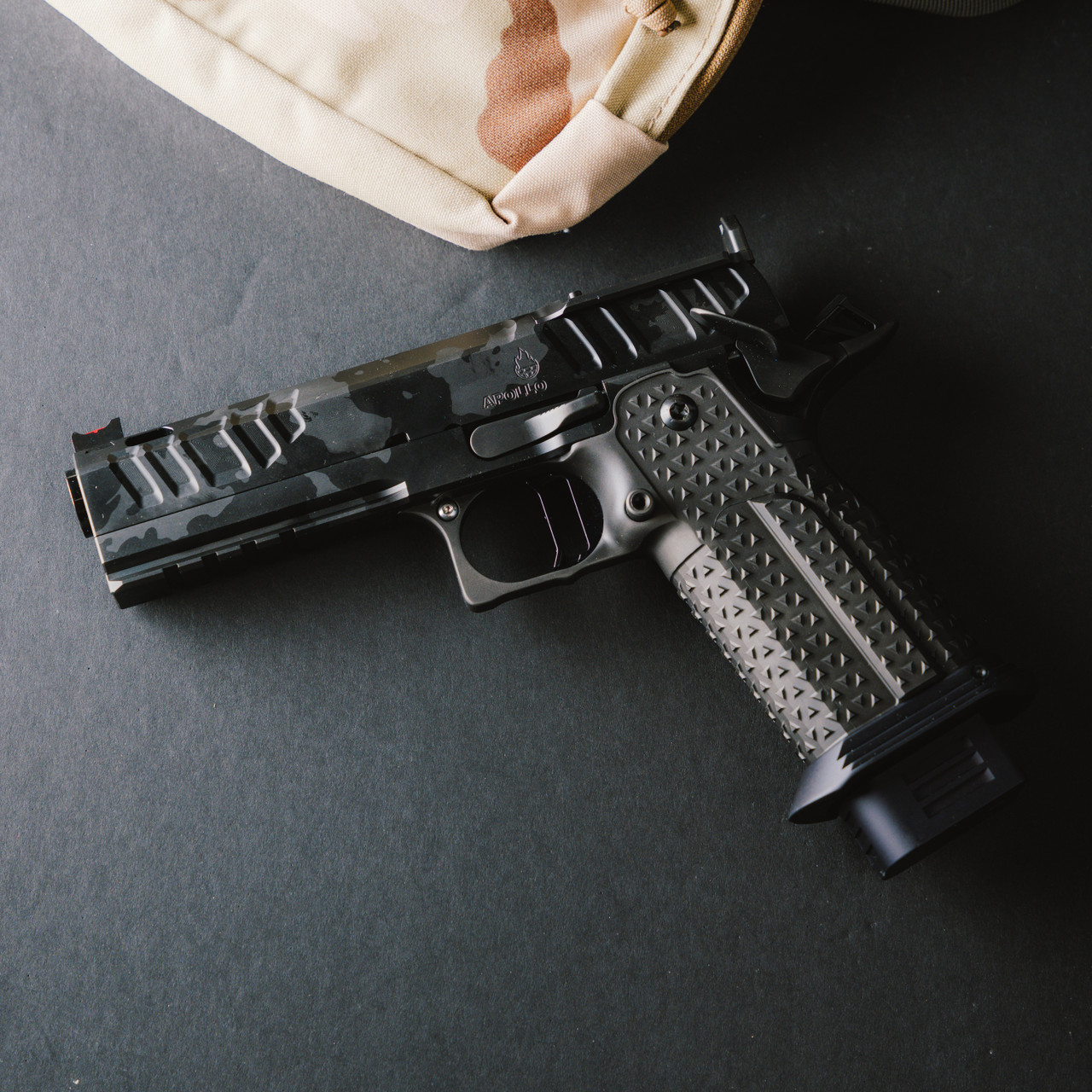 Atlas Apollo Ported Black DLC Camo Bi-Tone DMC V2 (9mm) 4.6"