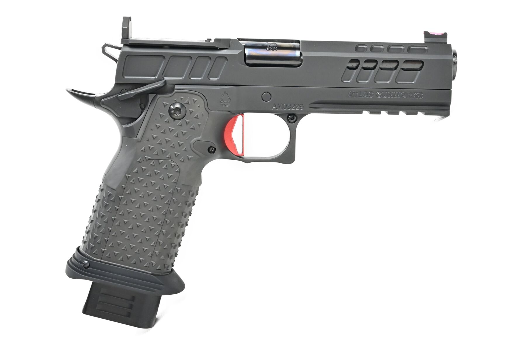 Atlas Gunworks Athena v3 9MM DLC Flat Short Red