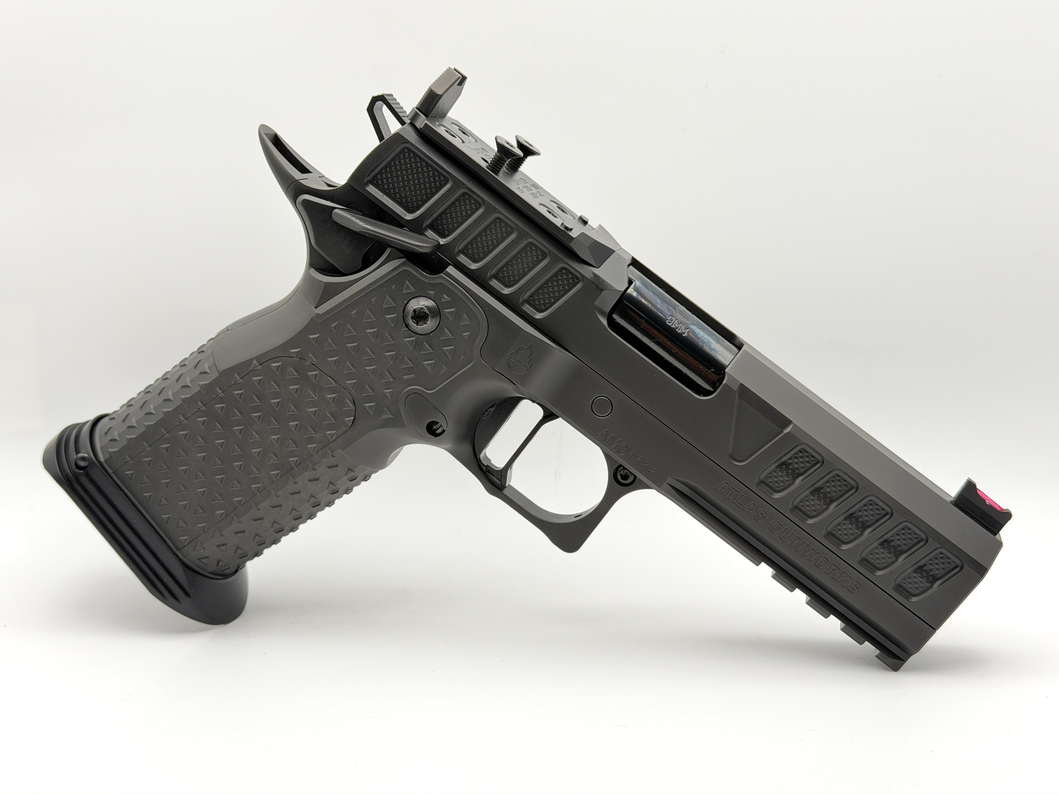 Atlas Gunworks Atlas Gunworks Nyx V3 Pistol 4.25" Flat Medium Black Trigger, Tactical Mag Well
