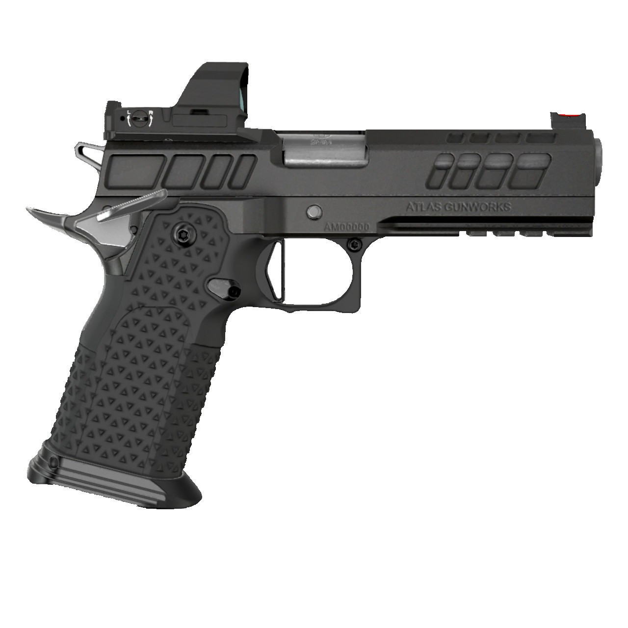 Atlas Gunworks Athena V3 DLC 4.6" (9MM) Flat Medium Black Trigger