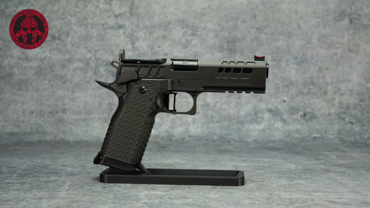 Atlas Gunworks Athena Medium Flat Black Trigger Shielded Safeties