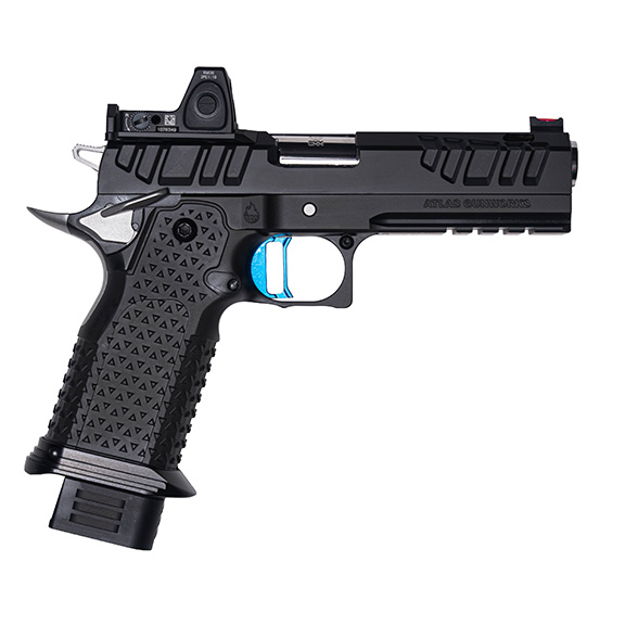 Atlas Gunworks Apollo v3 Silver & Blue 9mm Pistol, 4.6"