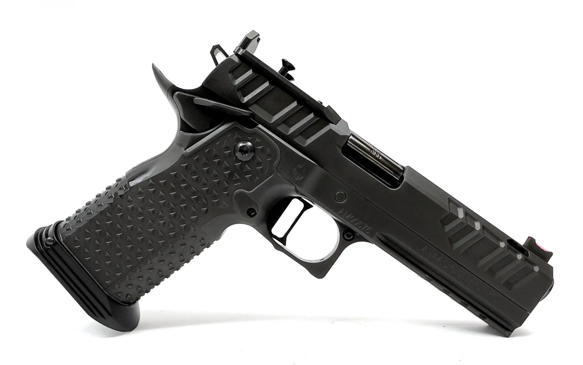 Atlas Apollo V3 All DLC, 9mm, 4.6" Ported Barrel, All DLC Finish, Medium Flat Black Trigger, Tactical Magwell, 1 17 Rd & 2 20 Rd Classic Magazines, SRO/RMR Optics Plate, Soft Case, Optic Not Included