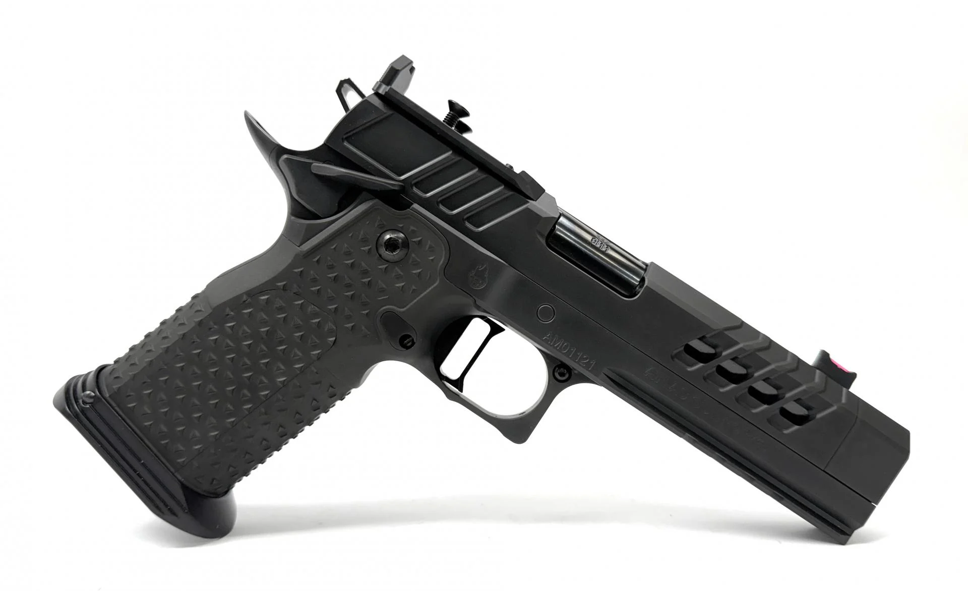 Atlas Artemis V3 All DLC, 9mm, 4.6" Sightblock Barrel, All DLC Finish, Medium Flat Black Trigger, Tactical Magwell, RMR/SRO Plate, 1 126mm 17 Rd Magazine. 2 140mm 20 Rd Magazines, Soft Case