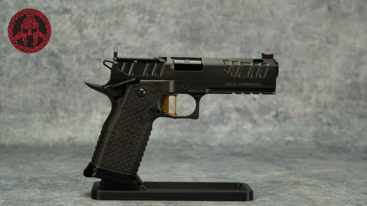 Atlas Gunworks Apollo V3 Medium Gold Trigger 4.6" Ported 9mm