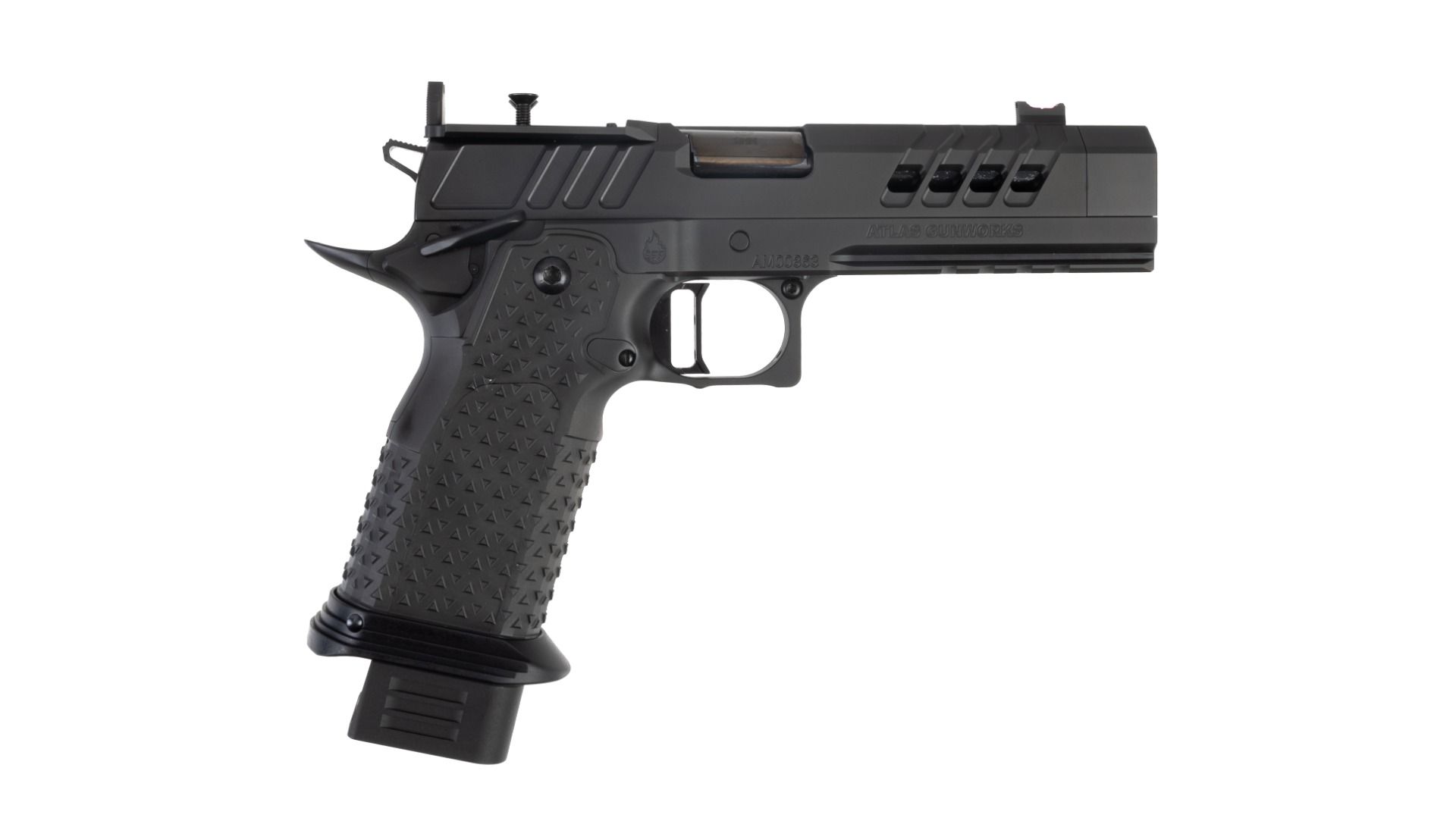 Atlas Gunworks Artemis V3 Perfect Zero Optic Ready 9mm Pistol - Black