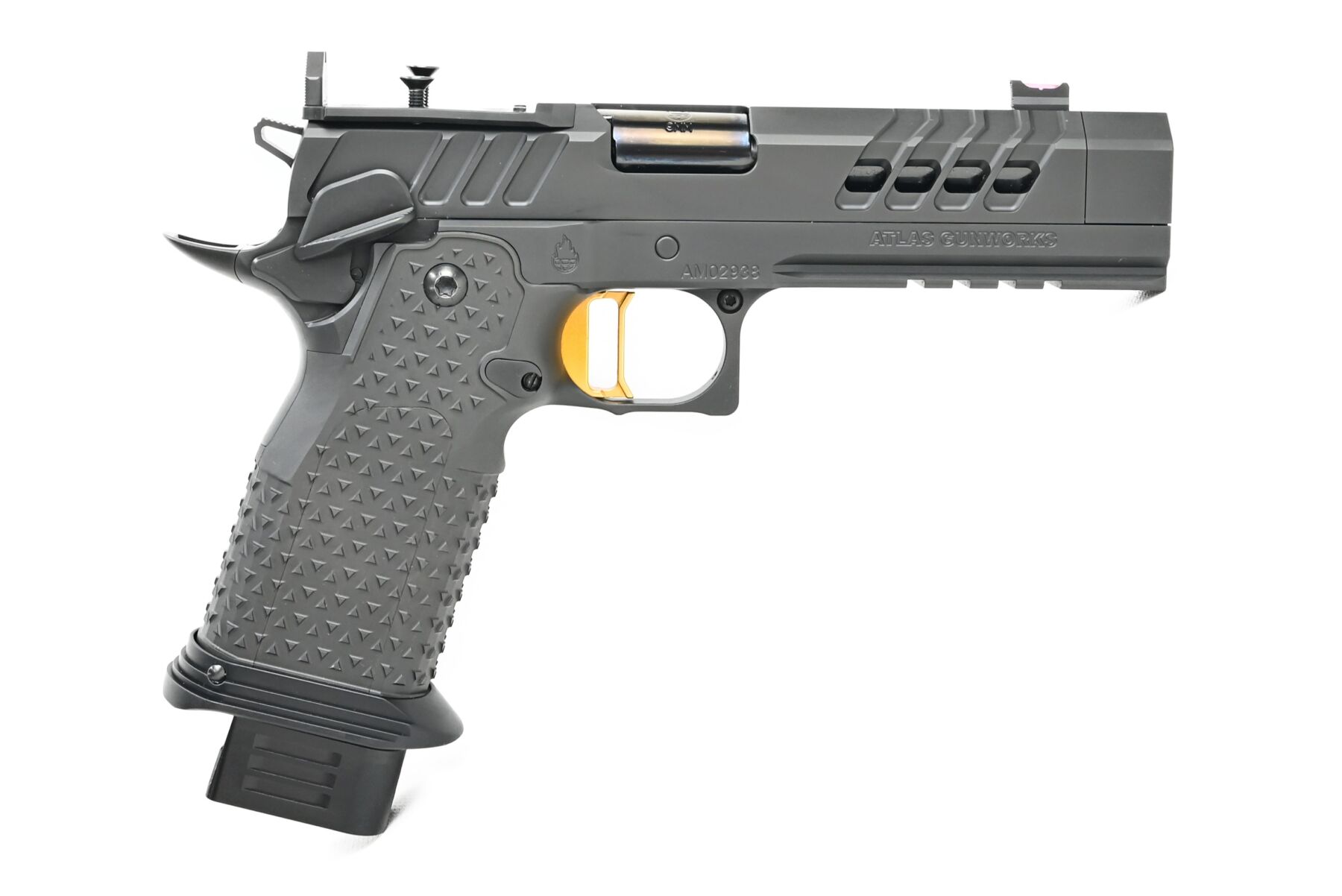 Atlas Gunworks Artemis v3 9MM DLC Flat Med Gold