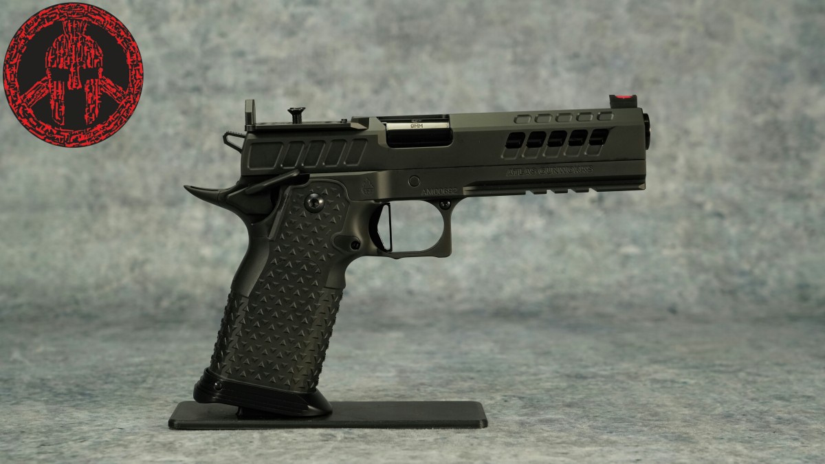 Atlas Gunworks Titan V3 All Black 5" 9MM Short Flat Black Trigger