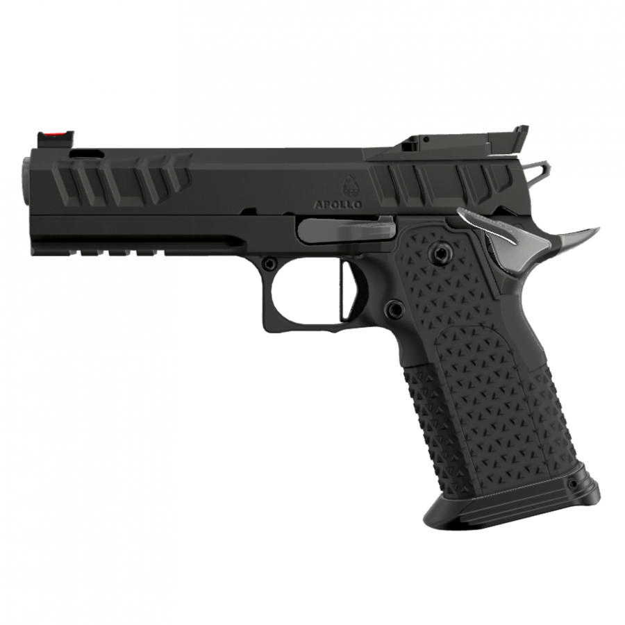 ATLAS GUNWORKS APOLLO V3 TWO-TONE (9MM) WITH MED FLAT BLACK TRIGGER HIGH GRIP AMBI SAFETY OPTICS READY