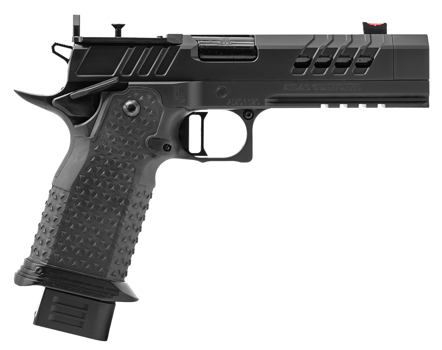 Atlas Gunworks Artemis v3 Perfect Zero, 9mm, 4.6" Bull Barrel, 3 Magazines, RMR/SRO Ready, Black Trigger, Pistol