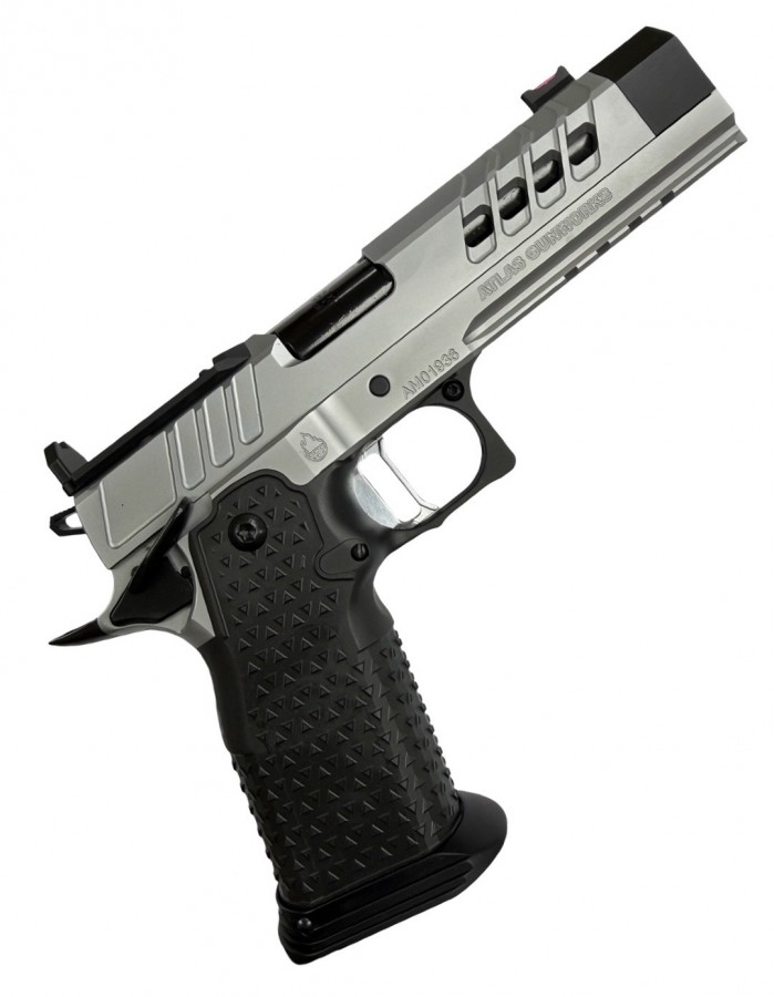 Atlas Gunworks Atlas Gunworks Artemis RDS v2 Perfect Zero™ Pistol 4.6 BARREL Silver PVD Medium Silver Flat Trigger
