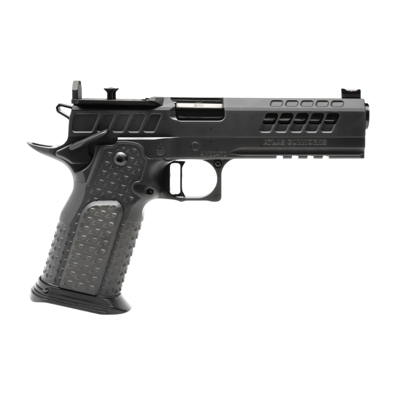 Atlas Gunworks Titan V3 5" DLC (9MM) Flat Medium Black Trigger
