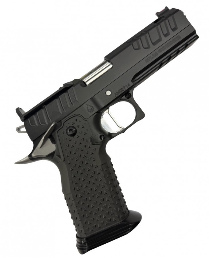 SP Firearms Atlas Gunworks Apollo V3 Perfect Zero™ Pistol 4.6 DLC Black, 2 Tone Controls, Flat Silver Medium Trigger Sub 2lb Trigger, RMR CUT