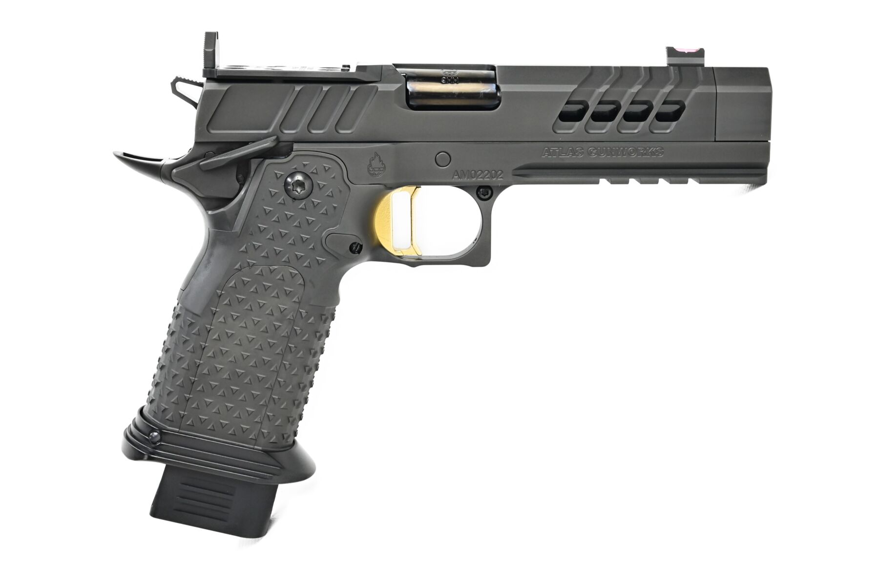 Atlas Gunworks Artemis v3 9MM DLC Flat Med Gold