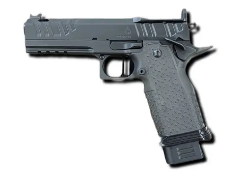 4.6" Barrel 9MM -2Lb trigger DLC Black Finish Right Hand Preferred Ambi Safety Left Palm Grip Panel