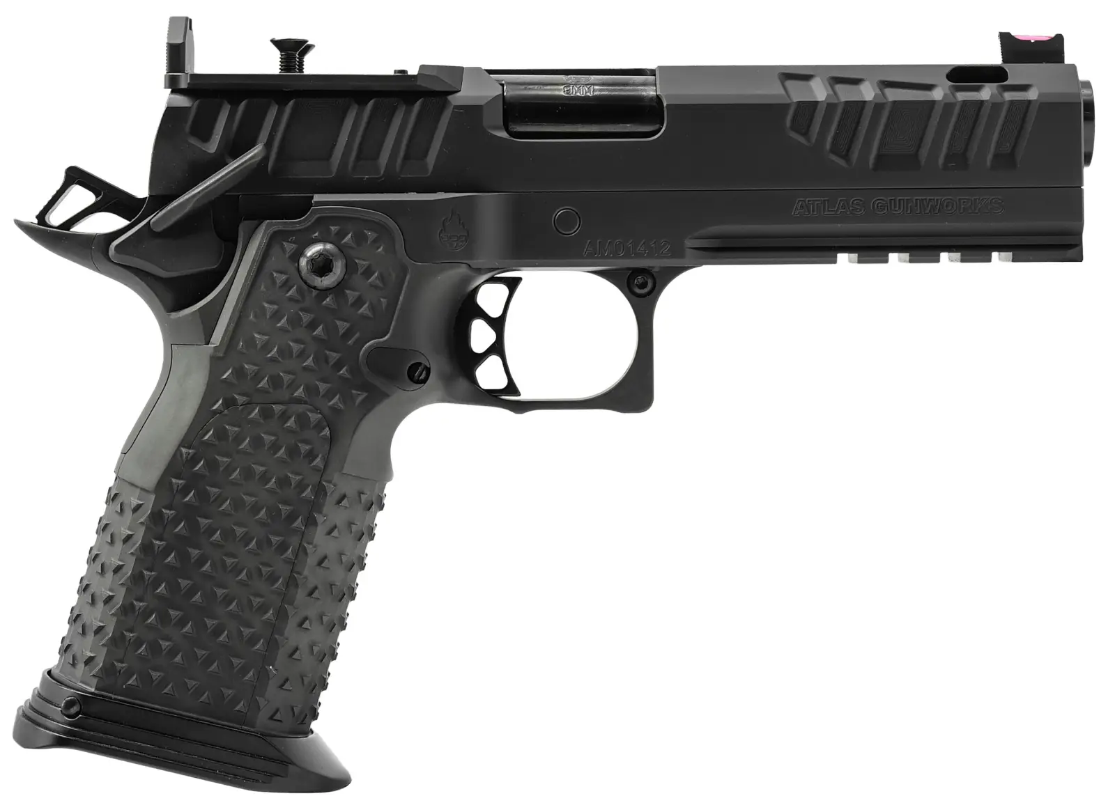 Atlas Gunworks Apollo V3 Perfect Zero, 9mm, 4.6" Ported Barrel, 3 Magazines, Flat Medium Black, RMR/SRO Ready, Pistol